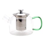 이탈리아노 직화 내열유리 티포트 티팟 세트 스텐차망 분리형 유리주전자 티주전자 차우려내기 : GAZO
