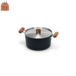 오슬로 에코라믹 IH 양수냄비 20cm 우드손잡이/인덕션용냄비/라면냄비/주방용품/주방잡화 : 데일리원샵