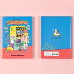 컬러 라인 노트 대 학생 강의 양장 유선 줄 일기장 공부 예쁜 연습장 필기 스터디 공책 : 근처문구점