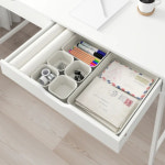 이케아 노이그 10x10x5cm 외 다양한 사이즈 플라스틱 베이지 아이보리 사각 정리함 : 인사이드몰