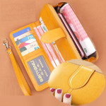 화살촉 여성장지갑 클러치백 여성지갑 천연소가죽 스마폰지갑 : 해아다