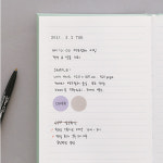 고급 양장 라인노트 (120g 백모조) : 모던필