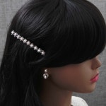 엘리스젬마 고급 썬샤인 꽃잎 스왈 일자 헤어자동핀 그레이 / 111303 : softn