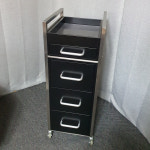 한미뷰티 스틸 우드 미용 트레이 개인 츄레이 웨건 : 한미뷰티