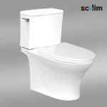 SOOLIM 수림 SC-7780H 투피스 치마형 양변기 측면내림 좌변기 도기+양부속 포함 : 수림바스