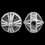 ECO 은 앤틱 메탈 비즈 장식 D 8.1x7.6mm 1개입 : 영진재료
