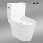 SOOLIM 수림 SC-7750 투피스 통치마형 양변기 측면내림 좌변기 도기+양부속 포함 : 수림바스
