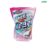 라이온 비트 O2 크린 플러스 1.4kg 리필 파우치 세탁세제 산소표백 얼룩제거 : NanMarket