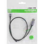 유그린 USB A to C타입 고속 충전 패브릭 케이블 US288 블랙 0.5m, 1개 : 유그린스토어
