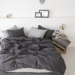 호텔이불 클린코튼 고밀도 순면60수 광폭 사계절 차렵이불 SS : 베이직톤