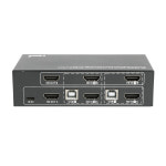 4K HDMI 듀얼모니터 KVM 스위치 USB 마우스 키보드 공유기 서버 관제 : 호연디지털
