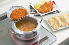 요시카와 튀김냄비 24cm 온도계냄비 미락정 튀김냄비 : 꼬르디알