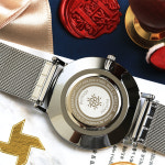 커플시계 헤리티지 남자 메탈 메쉬 H2021MSWR 고급가죽시계줄 선물포장 생일 기념일 : 헤리티지시계