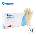 메디컴 라텍스 장갑 일회용 의료용 진료용 식품용 100매 : 리빈메디컬