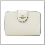 코치 코너 지퍼 미디움 여성 가죽 반지갑 6390 : 샵백 ShopBag