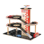 하페 주차타워 세트 원목 자동차 주차장 : 토이앤스토어