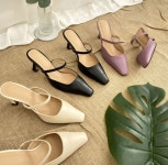 [모브딜라잇shoe] 메리제인 밴드 스트랩 뮬 7cm (3color) g1053 : 모브딜라잇