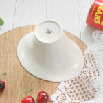 고기쌈 샤브샤브 채소접시 훠궈 스탠딩 야채볼 1P 나팔꽃 도자기 상추접시 : 베짱이정원