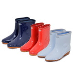 여성장화 발목장화 고무장화 레인부츠 주방용 우비 : 청용주유소