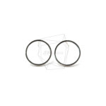 ERG-1479-R [2개] 심플 라운드 침 귀걸이 / Simple Round Earring 15mm x 15mm 악세사리 부자재 : partsya