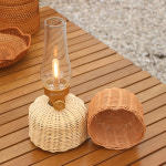 라탄 이소부탄가스 워머 케이스 캠핑 차박 감성 분위기 램프 인테리어 2컬러 [Rattan Isobutane Gas Tank Warmer for Camping 2 Colors]... 