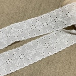 1롤(15마) / 플라워 덩쿨 자수 레이스 면레이스 원단 머리핀 머리띠 DIY : 욜로레이스
