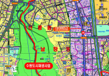 수원시 권선구 안내도 코팅형 110cmx78cm 지번X : 지도닷컴