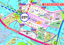 광명 일직동안내도 코팅형 210cmx150cm 광명지도 : 지도닷컴