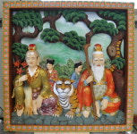 산신탱화 목탱화 입체단청탱화 입체탱화 : 신의손