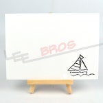 [리브로스 DIY용품] 배경판 나무이젤세트(대)/배(무지배경판 포함)/썬플 : 썬플러스