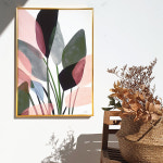 즐거운하루02  골드메탈프레임 [그림액자] 감성일러스트 모던한 그림 거실 안방 현관 액자 : 플라잉브러쉬