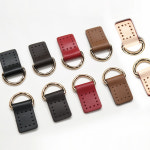 디링 가방연결 가죽고리 사각[골드 6컬러](8236) 2개1set : 가나다코퍼레이션