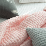 순면 이불 패드 피그먼트 침대패드 02_챠콜, 01_Q(150-200) : 티베딩