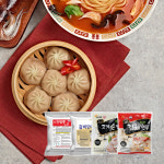 고기손만두 1.4kg+김치손만두 1.4kg+사천짬뽕의신 1kg+갈비만두 1kg (총4봉) : 풀잎마켓