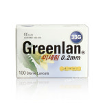 새한메드 Greenlan 그린 멸균 채혈침 30G 100입 란셋 손따는바늘 여드름압출바늘 : 메디칼샵