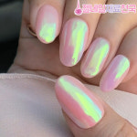 보니비 네일 새틴파우더 머메이드미러아트 아찔한보라 : 젤네일재료천국