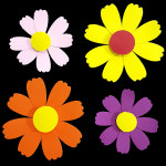 (디머스) 교실 게시판 환경 구성 꾸미기 종이 코스모스 (4입) : 디머스