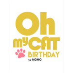 [애견현수막] 70x90 /  오마이캣 : 파티파니