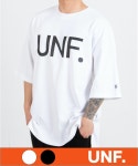 짐웨어 유엔에프 시그니쳐라벨 오버핏 반팔 화이트 : UNF.