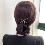 메탈리본 U자 올림머리핀 비녀 핀 메탈비녀 헤어핀 (h0032) : 레인걸