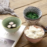 일본 밥공기 밥그릇 사기그릇 J-1 : 아로하데코