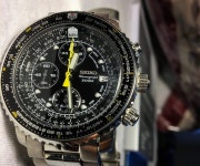 세이코 플라이트마스터 크로노그래프 남자 파일럿 시계 (42mm) Flight SNA411 : C1SHOP
