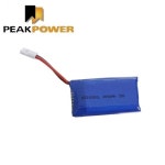 #1S-380-25-L PeakPower 380mAh 3.7V/1S 25C Lipo Battery (Q4I HD 200/ZUGO、H107C- 드론 배터리) : 용산알씨