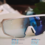 우벡스 901 변색 고글 바리오미러 방풍 자전거 선글라스 화이트 블루미러변색 : 제이디바이크