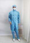 [방진 원피스] 스카이블루 후드부착가능 제전원피스 크린룸복 정전기방지 무진복 : 이에스디마트