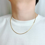 14k 18k 박스 연장 체인 금 목걸이 줄 3D : 골드모아나