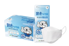 (300/장)맑은누리숨 황사방역 마스크 KF94 (소형) 50매 국내 의료기기 제조사 상아프론테크 마스크 : 그린 메디