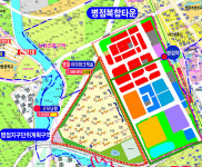 화성시 병점동 안내도 코팅형 210cmx150cm 병점 지도 : 지도닷컴