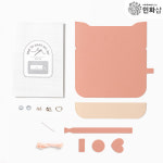 고급 가죽 필통만들기 펜슬케이스 핑크 UDPLT0071 : 민화샵