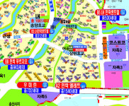 민락1.2지구안내도 코팅 210cmx150cm 의정부지도 : 지도닷컴